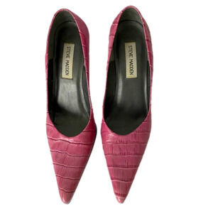 ⭐️4 x HOST PICK⭐️ Steve Madden Pink Leather Crocodile Print Shoes